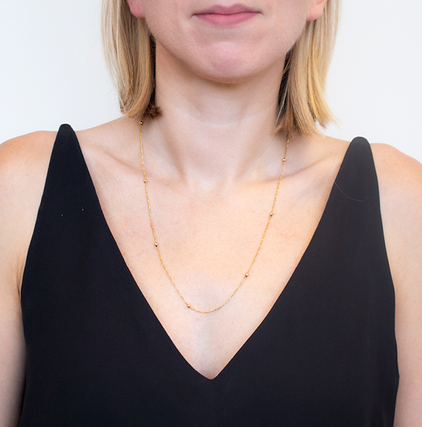 Figaro Ball Chain Necklace